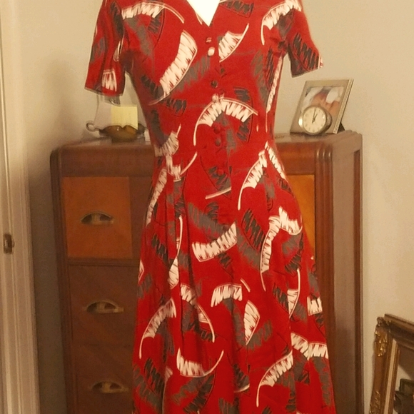 VINTAGE REPRODUCTION ROCKABILLY DRESS - Picture 4 of 5